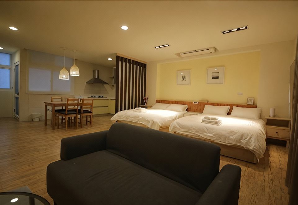 가오슝 조용한 주택가 골목길 풍경