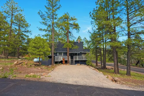 Munds Bella Vita luxury cabin nestled in pines near Flagstaff, AZ - Alppimaja