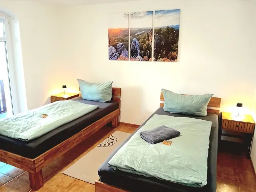 Stylish vacation apartment Zum Dorfladen Rathen in the heart of Saxon Switzerland