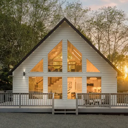 Mid-Century A-Frame Chalet. Dog Friendly. Only a Half-Mile Stroll to the Beach!