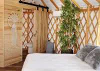 Luxury Yurt for Couples with Hot Tub on Deck