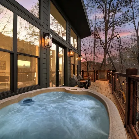 NEW Romantic Retreat/HotTub/FirePit/King Bed/Views