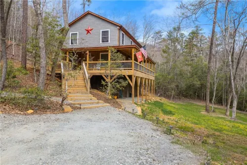Spacious Outdoor Area and Fire Pit - Charming Mountain Retreat