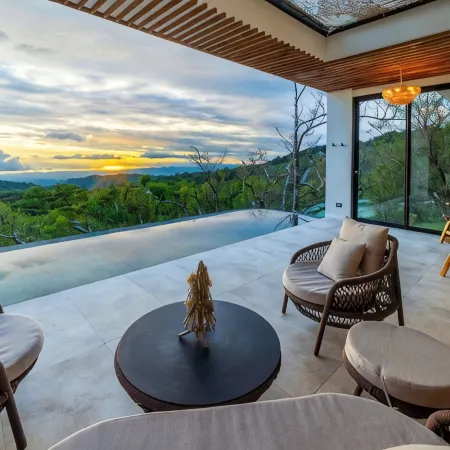House immerse in the forest+ infinity pool and luxurious experience.