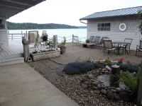 Water front, private beach, steps from down town Hoodsport with lots of parking.