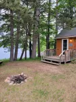 Rustic cabin getaway on the shore of Soo Lake in Phillips, WI