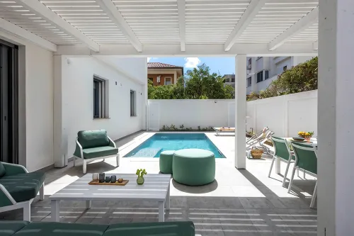 Mondello, Villa Blu with swimming pool (7 min from the beach)