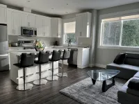 Quiet Bright Luxurious & Clean Private Modern Suite with free Parking  & A/C - Homestays