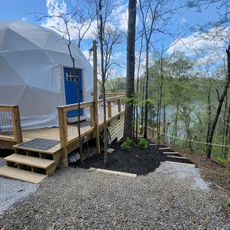 Stunning Lakeside Glamping Dome