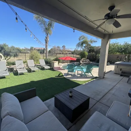 Four bedroom home on golf course.