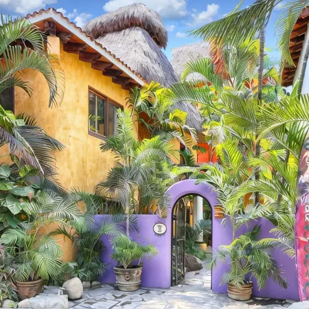 Villas del Rio: 2BR/2BA with dipping pool 1 block from the beach.