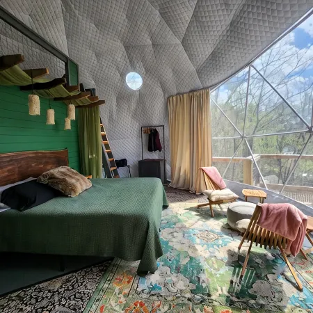 Stunning Lakeside Glamping Dome