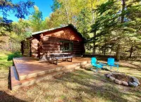 Beautiful log cabin on a private wooded lot
