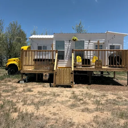 Welcome to the Bee Bus – A Cozy One-of-a-Kind Tiny Home with Mountain Views