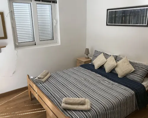 Ground Floor. Private Terrace, Shared Pool, Views across Fjord to Kotor Old Town Hotels in Muo