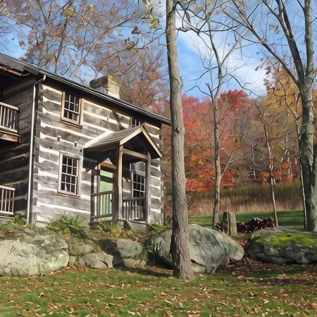 Historic Cabin On 300 Acre Farm In Amish Country
