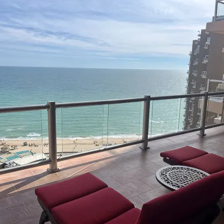 Phase 2: TV on Large Patio, 4 Loungers & Table. 2 New Mattress King 2Bed/2 Bath