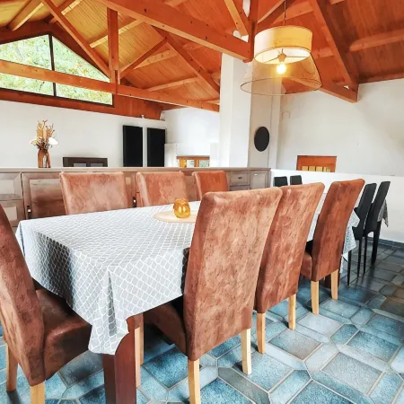 Vacation home (up to 15 pers, sauna, 7 rooms, 6 bathrooms, dogs allowed, garage