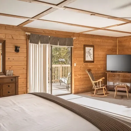 Secluded Cabin w/ HOT TUB, Woodburning Stove, VIEW on PRIVATE 2 acres