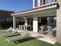 Luxury villa with private pool 500m from the beach St Cyprien Porto Vecchio - balcon
