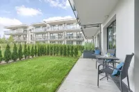 Ground floor apartment with a garden in Niechorze