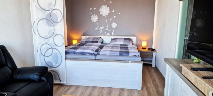 Schöne Ferienwohnung mit Bergblick Hoteles en Upper Harz