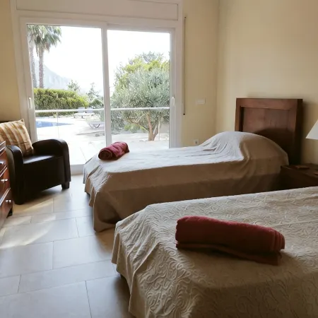 Exceptional Private Villa with Sea Views - large pool and designer paved gardens