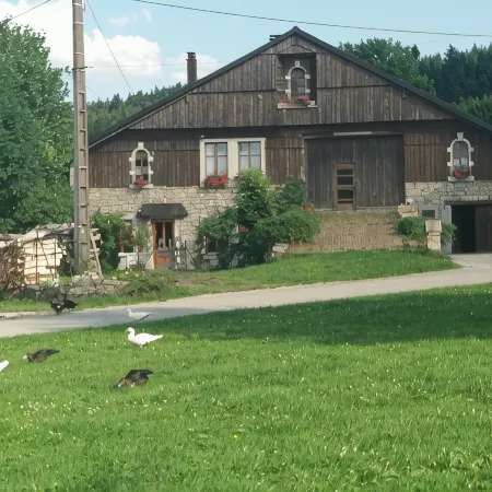 old renovated Comtoise farm in La Chenalotte, a village 20 km from Switzerland