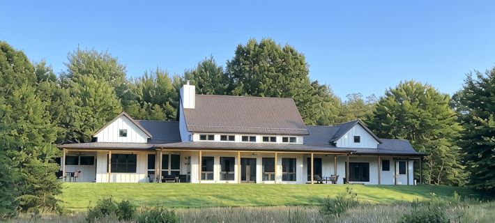Beautiful new house nestled in a private and fenced 30 acres nature sanctuary. Hotels in Casco Township