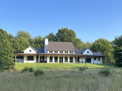Beautiful new house nestled in a private and fenced 30 acres nature sanctuary.