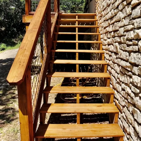 Lake Front property on Inks Lake with beautiful lake views /dock/swimming area.