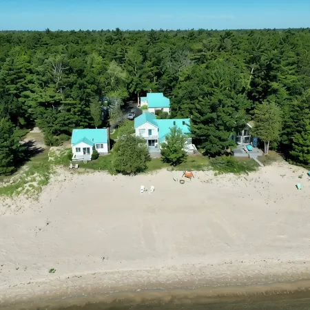 Stunning, fully appointed home on a sugar sand beach of Lake Huron.