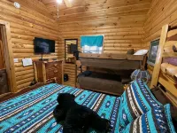 3 Bed Log Cabin, w/2 Jacuzzi, 1 mi to Sdc,  Pool, Nature Trails, Private Lake - 浴缸