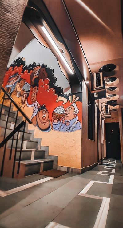 共有エリア ラッキー レストラン＆ゲストハウスの写真