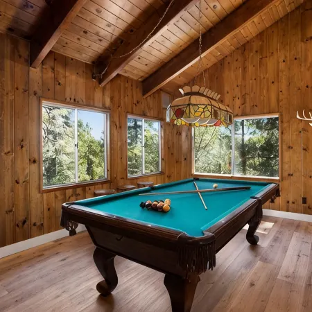 New! Rustic & cozy cabin w/pool table, deck, garage, dog friendly!