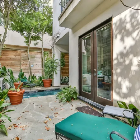 Artist’s Library; Private Swimming Pool in River Oaks Area
