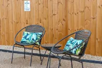 Haven House King Bed Backyard Pool