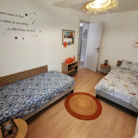Apartment for 4 people Patio terrace 400 m from the beach Quartier du Parc