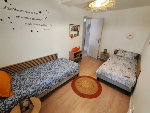Apartment for 4 people Patio terrace 400 m from the beach Quartier du Parc - ห้องครัว