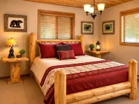 Spacious 5 BR/3 BA Pocono Chalet game room in the Hideout - 4-Star