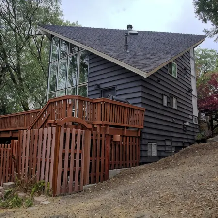 Mountain Escape w/ AC Near Village w/ Private Lake Trail Access, Deck & BBQ
