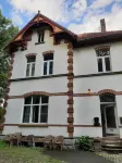 Freshly renovated former railroad station, detached and special