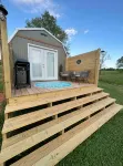 Star glazing Tiny house off grid peaceful Stone Mountain State Park and Fire pit