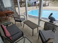 Lakefront Home with Saltwater Pool, Hot Tub, Firepit, Kayaks.  Pet Friendly - Pools