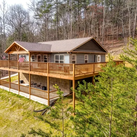 Cabin 2-Allegheny Falls-Mountain View -Private Waterfall- No Stairs-Brand New
