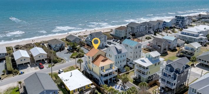"Personal Resort": Private Pool, Hot Tub, Ocean Views, Elevator, Walk to Town Hotels in Pender County