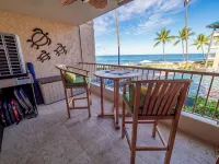 Sunset in Paradise Oceanfront 1Br/1BA Condo at Kona Reef Fast WiFi & Dual AC
