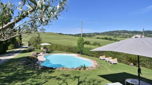 Charming villa in Chianni,Pool,garden, A/C, Pergola for al fresco dining,sleep 9