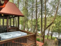 Lakeside Cabin w/ mountain views, dock, fire pit, hot tub, and much more! - Mountain view