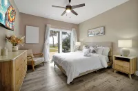 Beachfront Villa with Heated Pool Mini Golf Fire Pit and Spacex Views